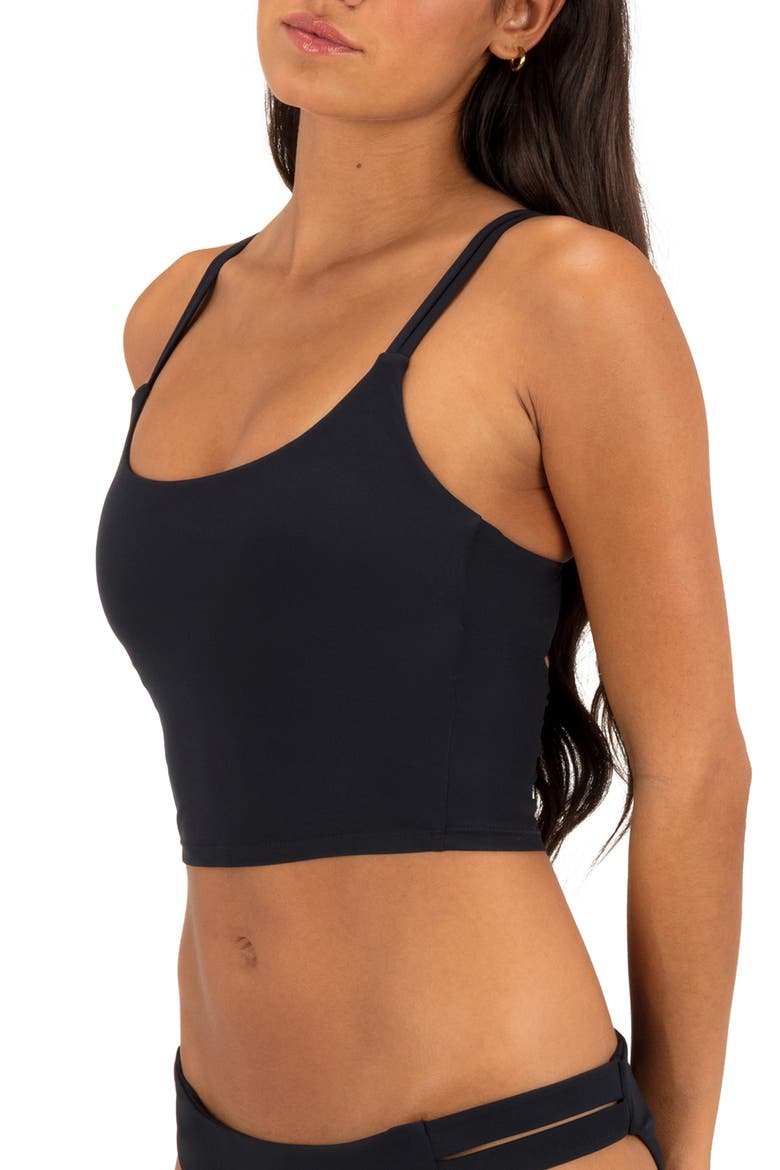 Max Solid Tankini, Alternate, color, BLACK