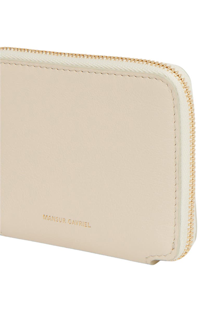 Mansur Gavriel Leather Zip-Around Wallet, Alternate, color, 