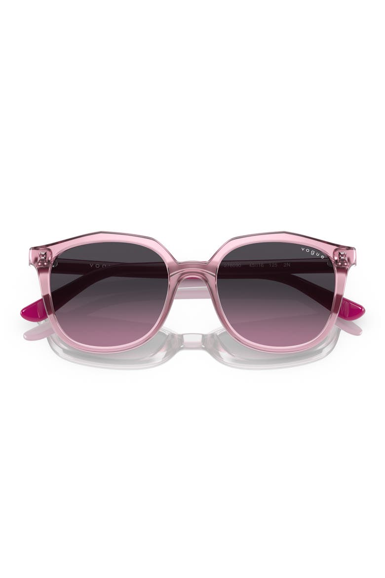 Kids' 45mm Gradient Irregular Sunglasses, Main, color, PURPLE