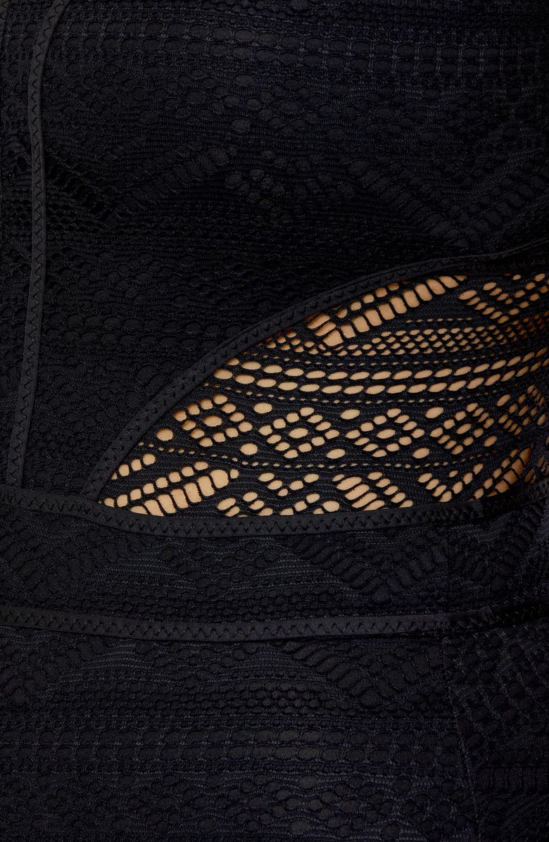 Becca Etc. Color Play One-Piece Swimsuit, Alternate, color, Black