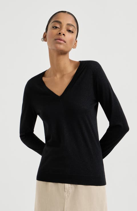 Cashmere and silk sweater