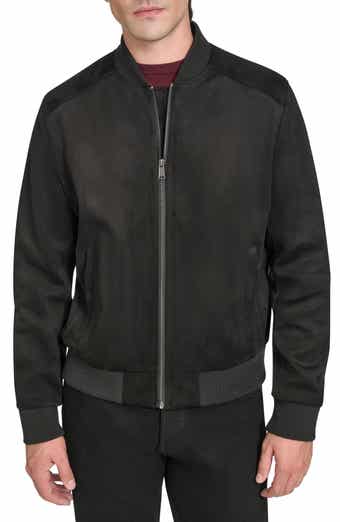 Cole Haan Signature Faux Suede Bomber Jacket