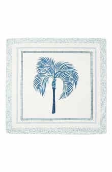 Palm Tree Satin Scarf