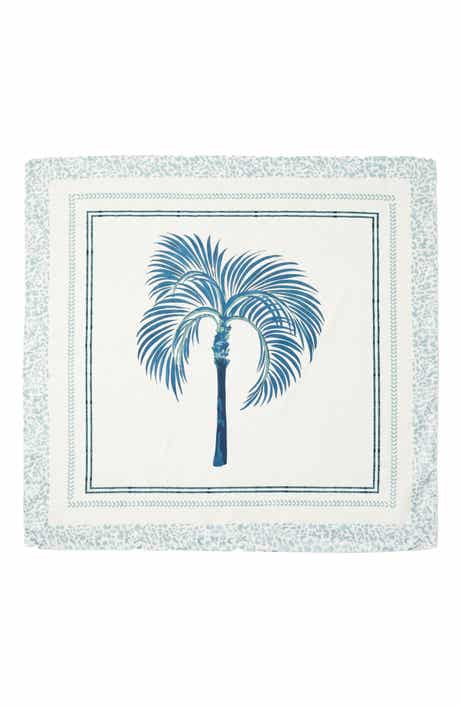 Nicole Miller Palm Tree Satin Scarf