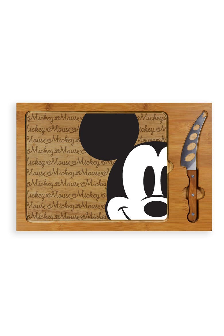TOSCANA Icon - Disney 3-Piece Cheese Board Set, Main, color, MINNIE MOUSE/ BROWN