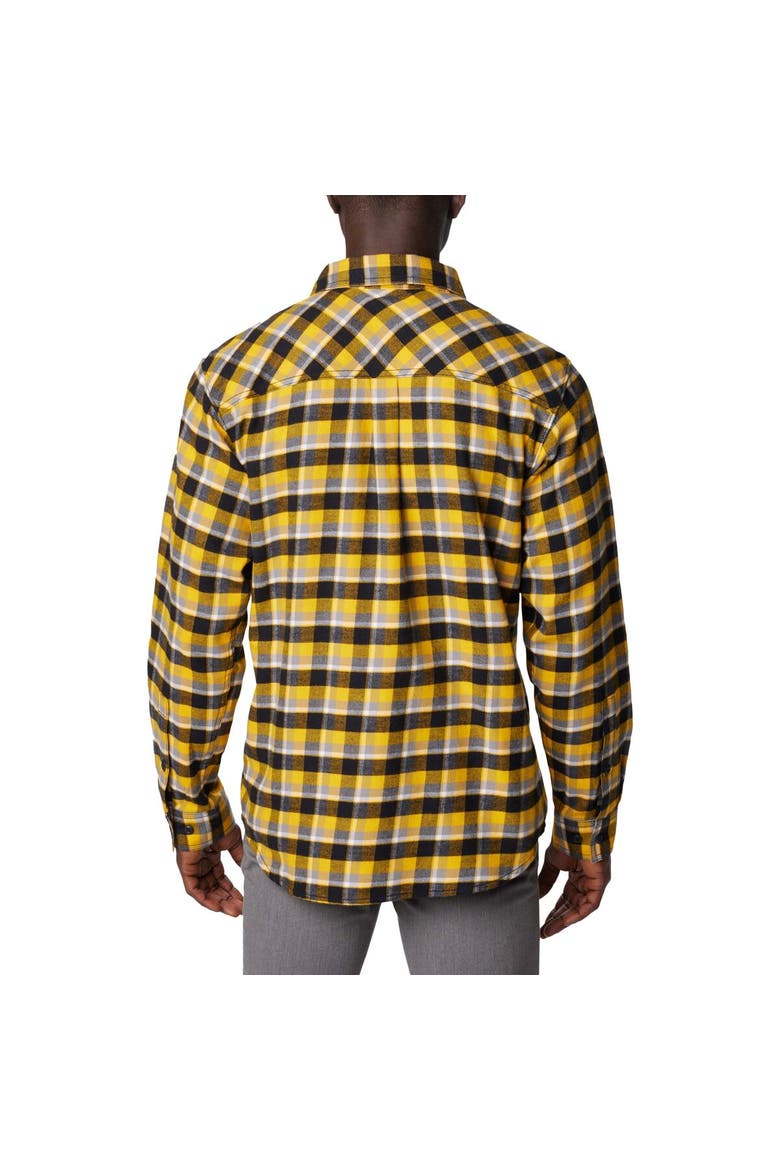 Gold Iowa Hawkeyes Flare Gun Flannel Long Sleeve Shirt, Alternate, color, Gold