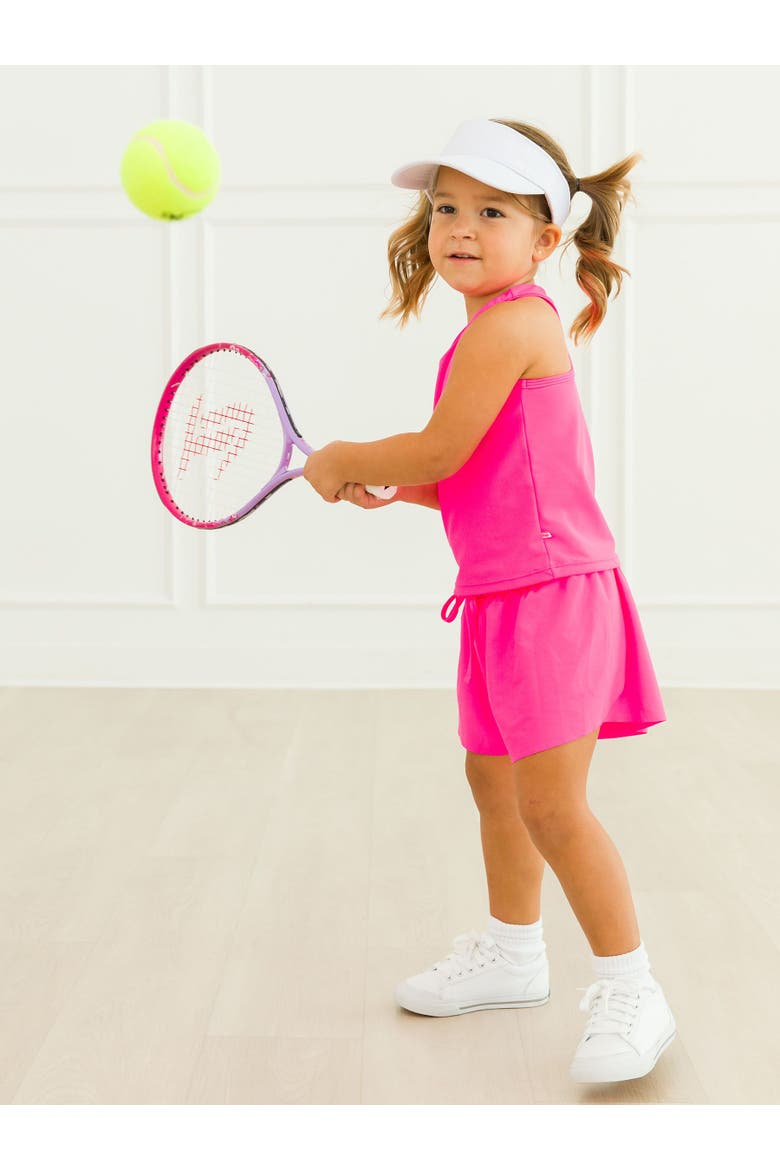 Girls Active Butterfly Shorts, Alternate, color, Neon Magenta