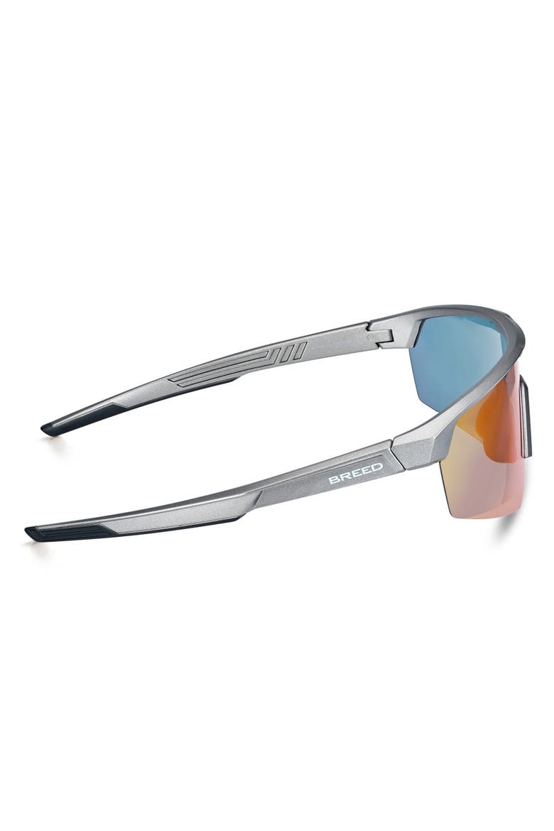 Nyxon Polarized Mens Sunglasses, Alternate, color, Silver/Purple
