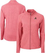 Cutter & Buck Women's Cutter & Buck Heather Red Arizona Diamondbacks Adapt Eco Knit Heather Recycled Full-Zip Jacket