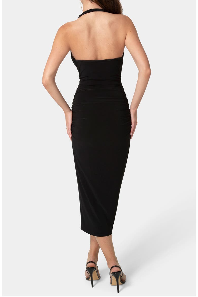 Sah Cowl Neck Body-Con Dress, Alternate, color, BLACK