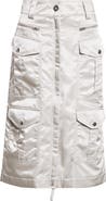 Vaquera Aviator Satin Cargo Skirt