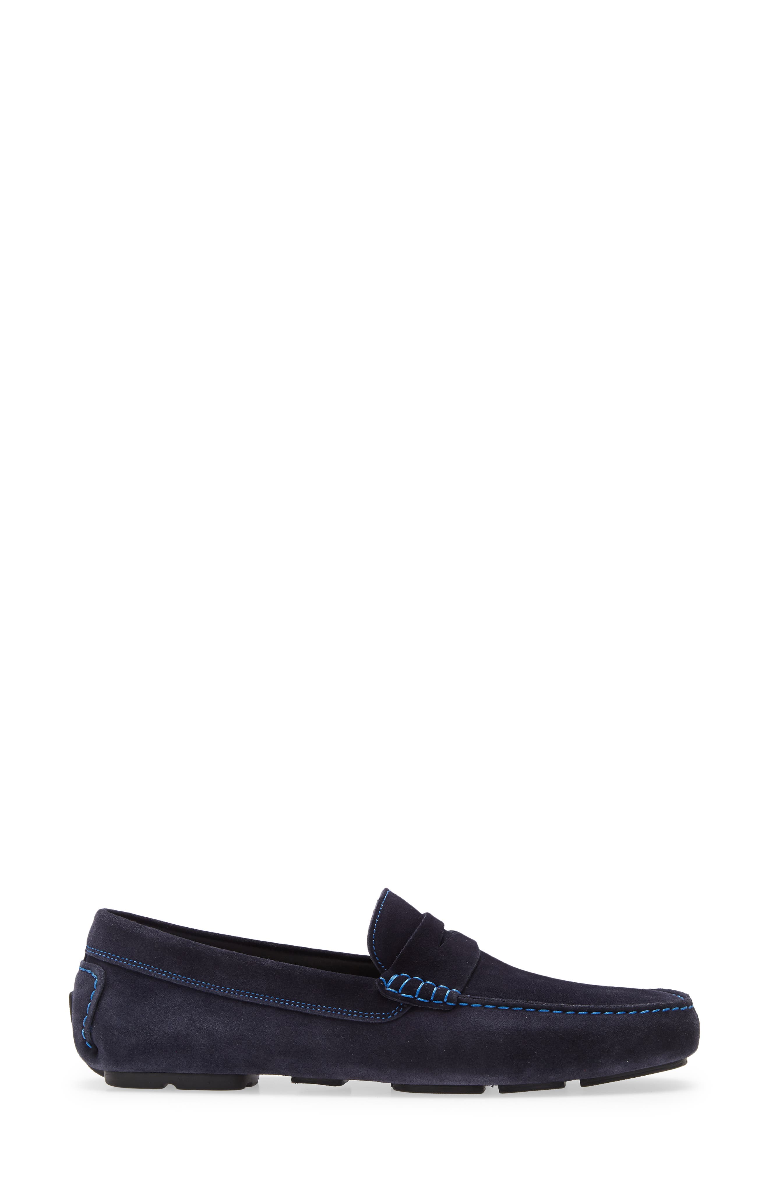 Driving Shoe, Alternate, color, BLUE SUEDE