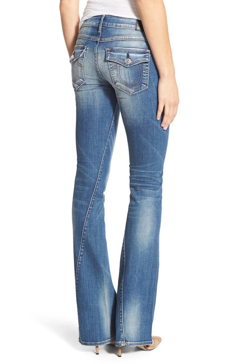 True Religion Brand Jeans 'Joey' Twist Seam Flare Jeans, Alternate, color,