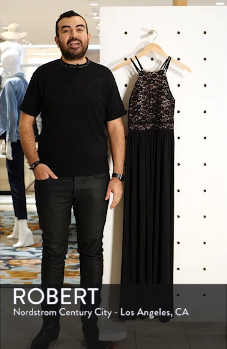 Lace & Chiffon A-Line Gown, sales video thumbnail