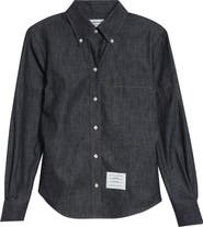 Thom Browne Denim Button-Down Shirt