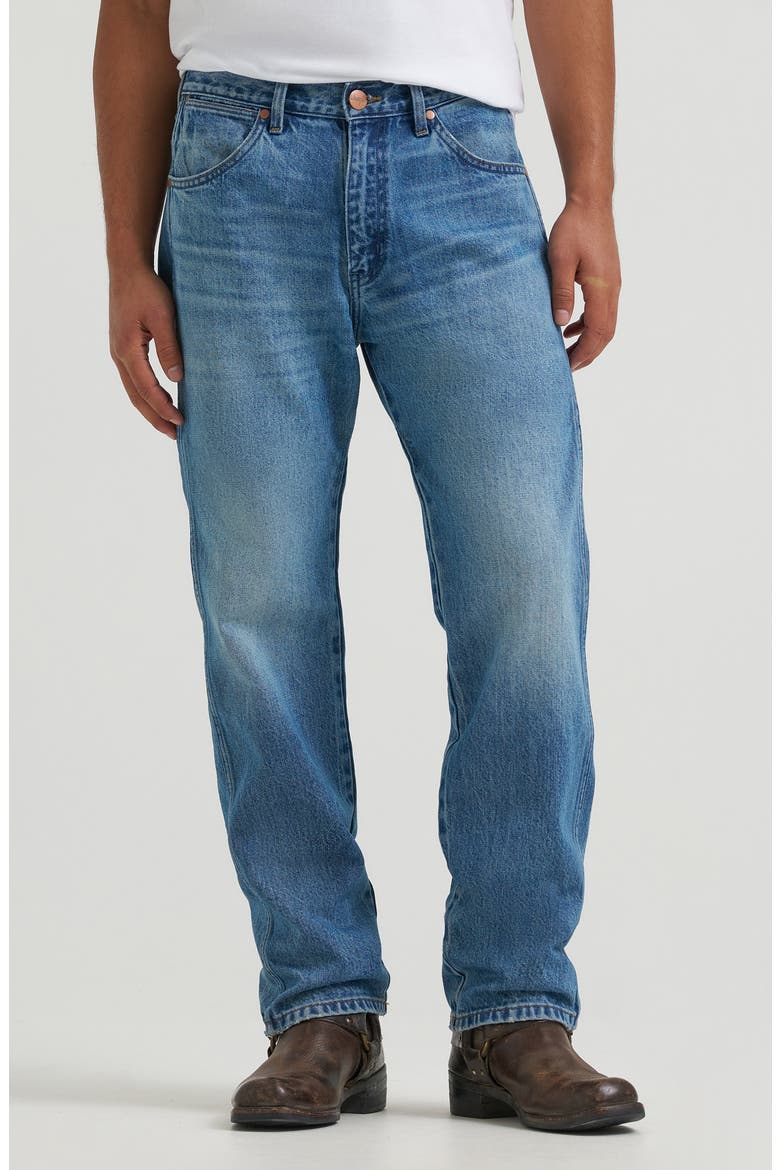 Western Straight Leg Jeans, Main, color, VINTAGE WORN