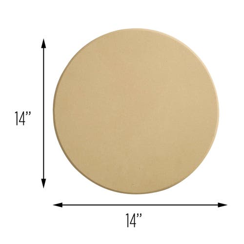 Old Stone Cordierite Round Pizza Stone, 14-inch In Brown
