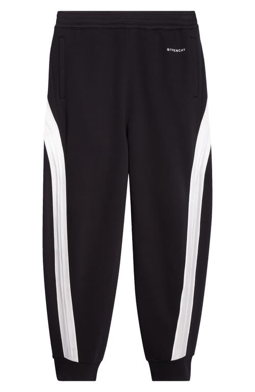 Givenchy Mens Black Open Seam Contrast Cotton-jersey Jogging Bottoms Xl In Black