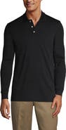 Lands' End School Uniform  Long Sleeve Interlock Polo Shirt