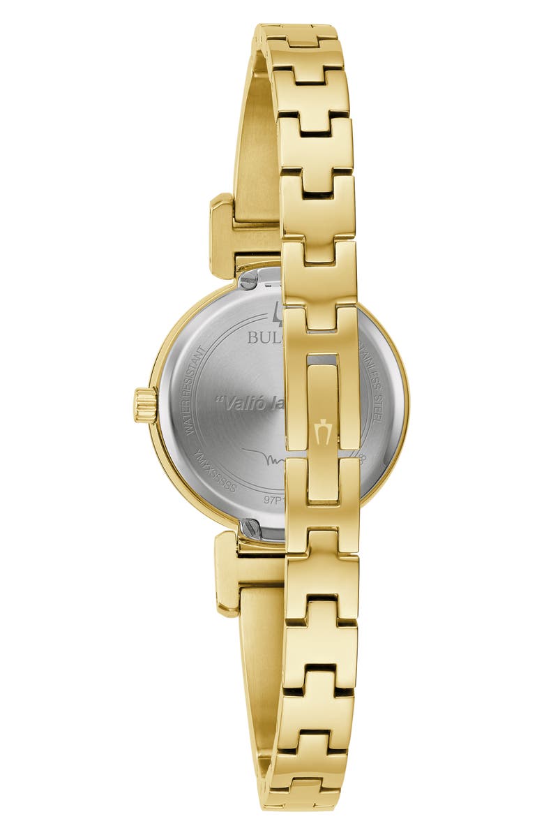 BULOVA Marc Anthony Diamond Bangle Watch, 26mm, Alternate, color, Gold-Tone