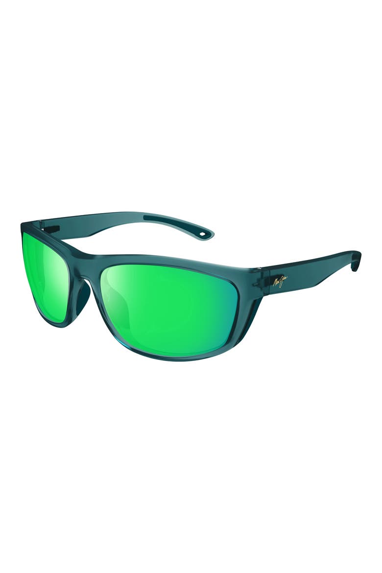 Nuu Landing 60mm PolarizedPlus2® Rectangular Sunglasses, Alternate, color, TEAL