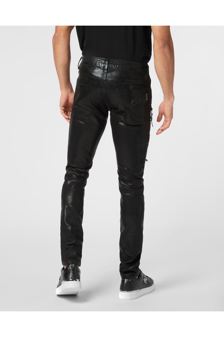 Jeans Straight Cut Camouflage Men, Alternate, color, BlackInk