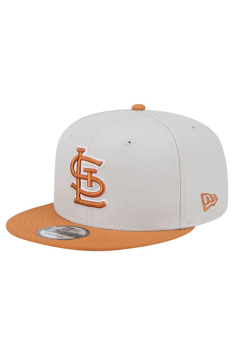 New Era Men's New Era Khaki/Brown St. Louis Cardinals Color Pack Two-Tone 9FIFTY Snapback Hat, Main, color, 