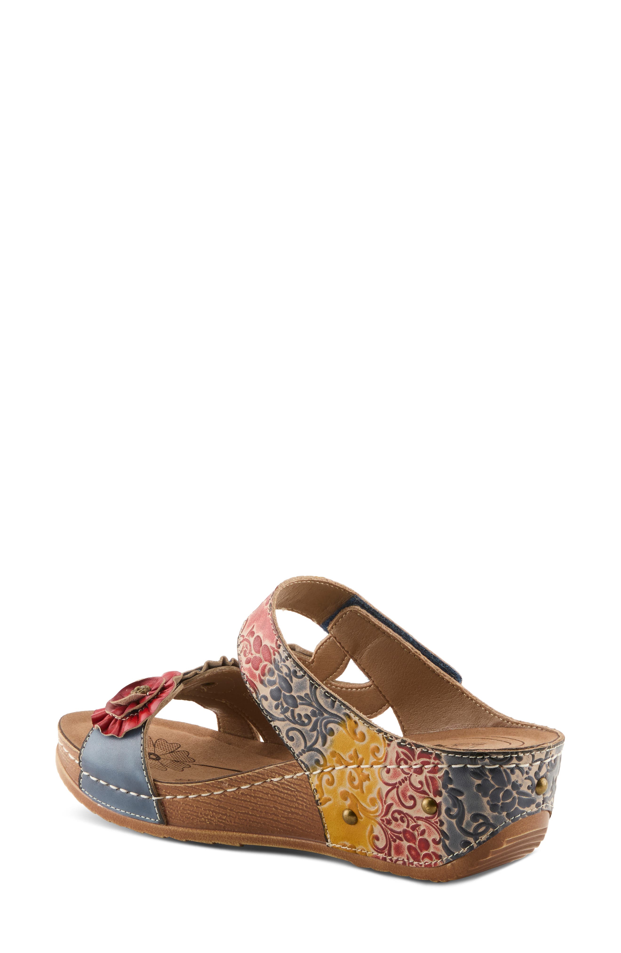Oh So Sweet Platform Sandal, Alternate, color, BLUE MULTI