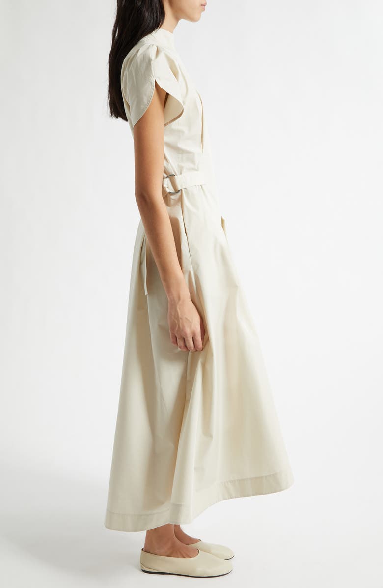 3.1 Phillip Lim Puff Sleeve Midi Dress, Alternate, color, Stone