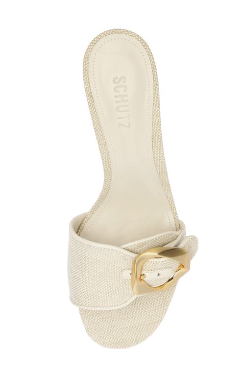 SCHUTZ SCHUTZ OLGA BUCKLE KITTEN HEEL SANDAL