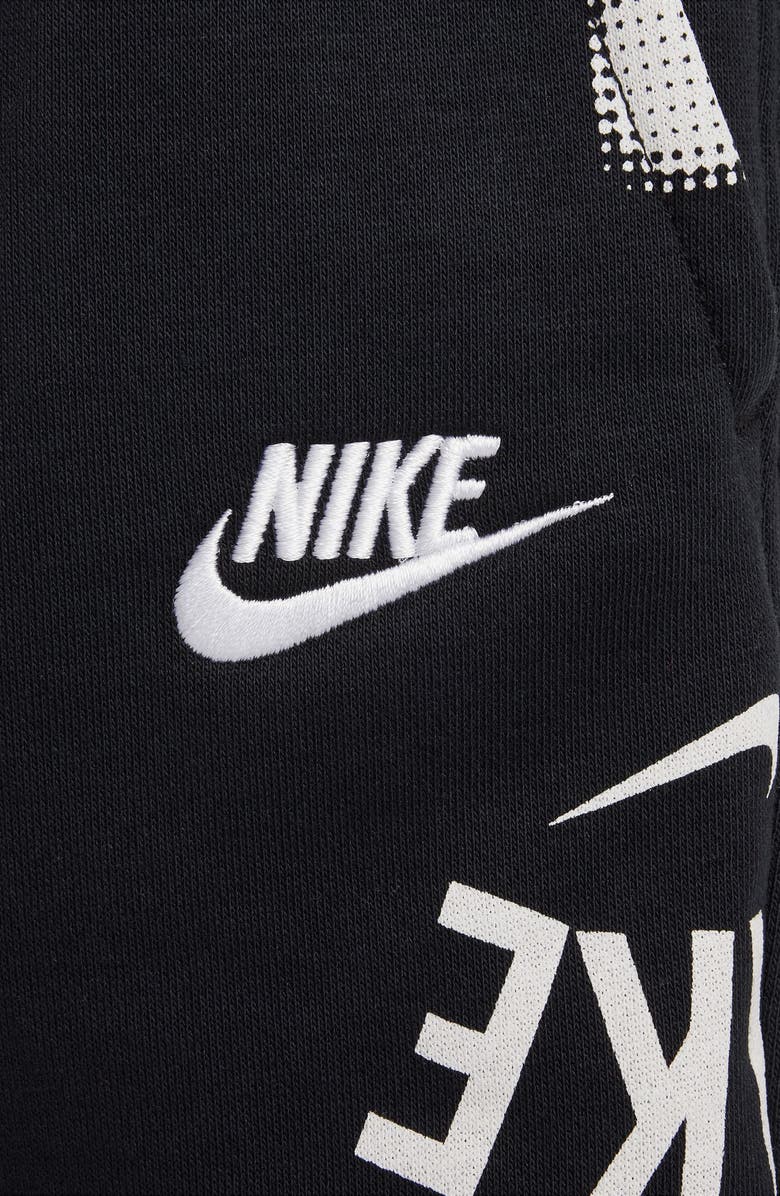 Nike Kids' Club French Terry Shorts, Alternate, color, Black/ Black/ White