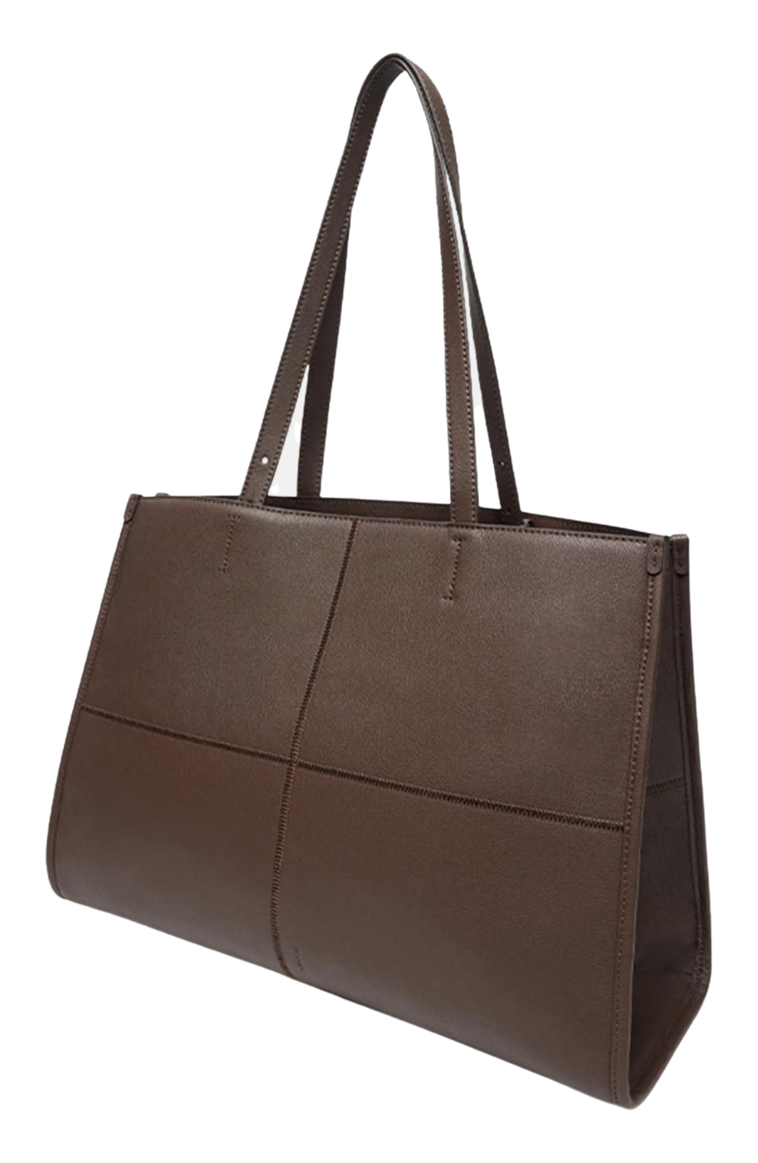 Dominique Shopper Bag, Alternate, color, ESPRESSO