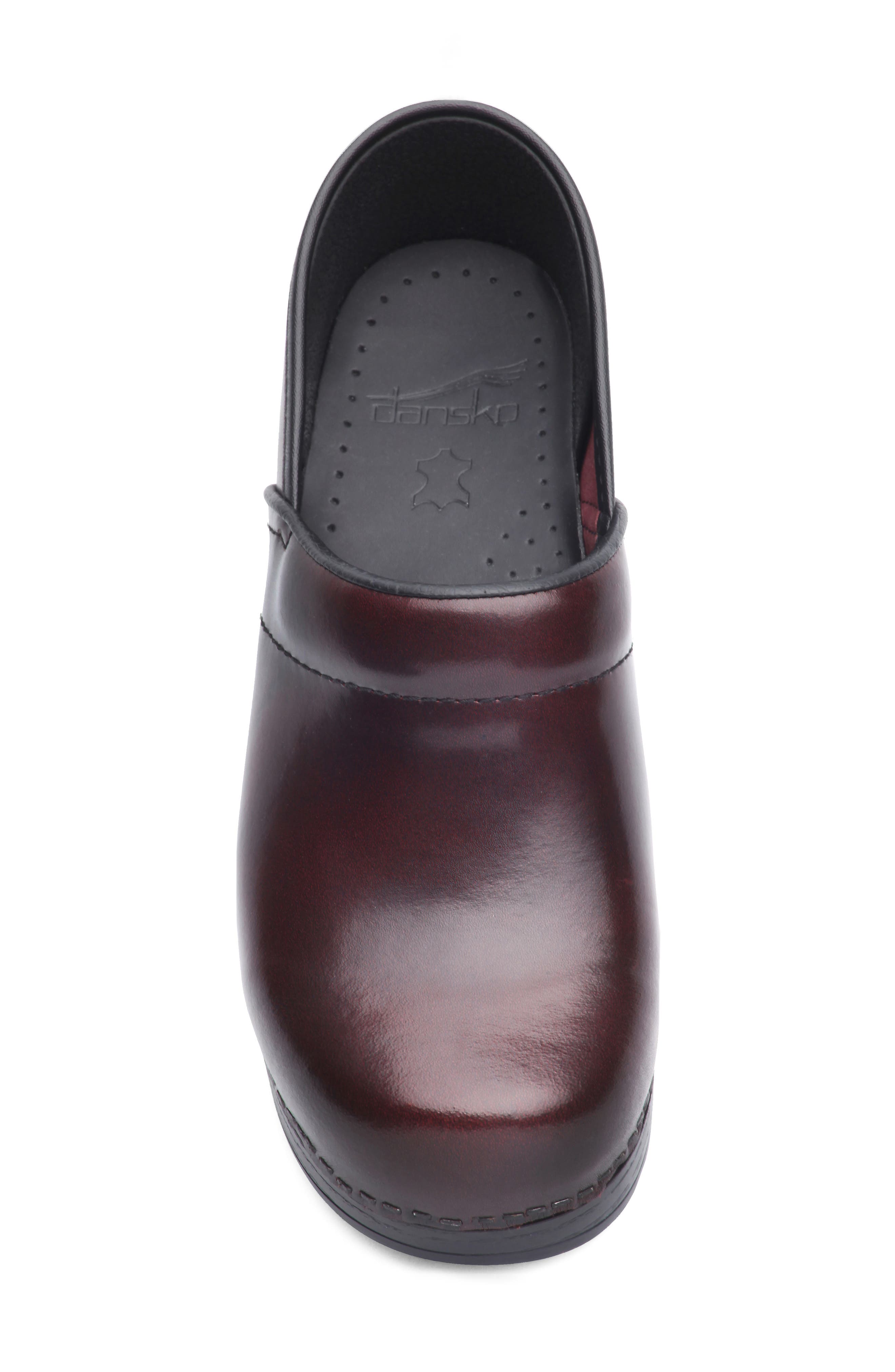 'Professional' Clog, Alternate, color, CORDOVAN/CORDOVAN