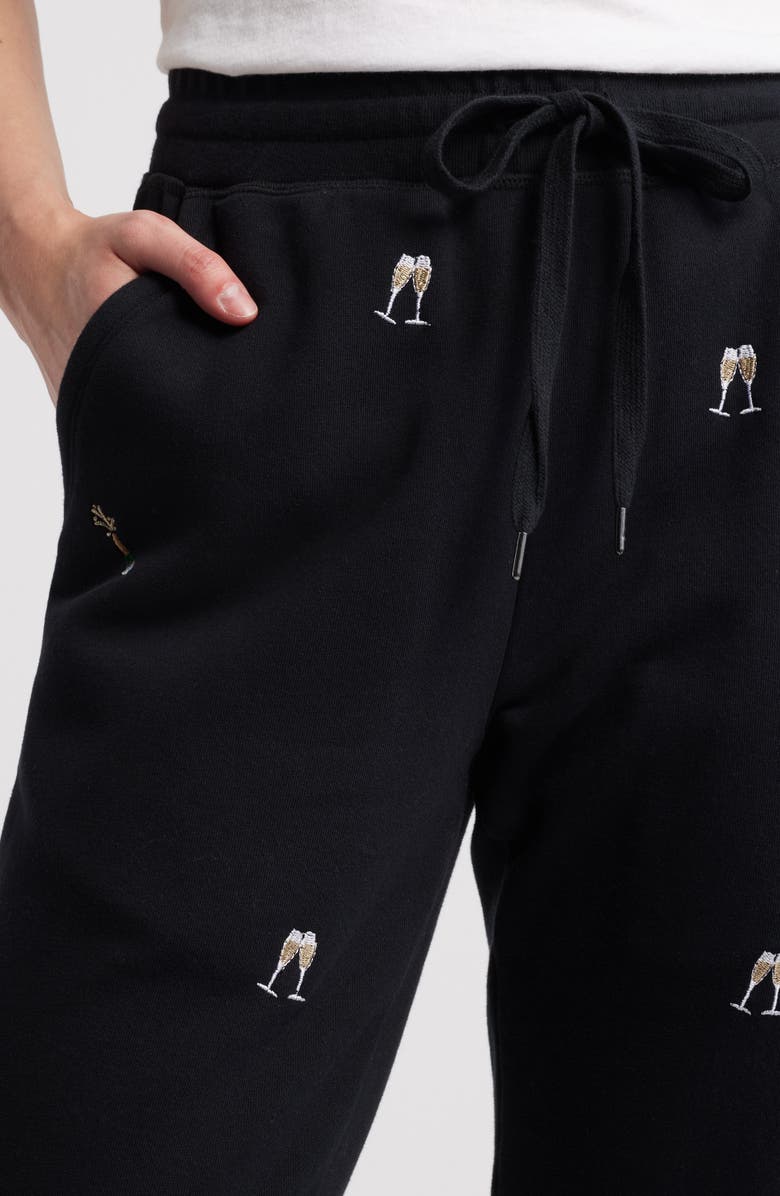 Rails Kingston Champagne Embroidery Cotton Joggers, Alternate, color, 