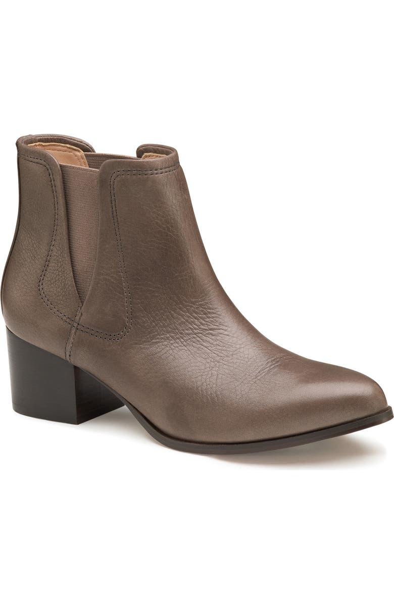 Johnston & Murphy Trista Chelsea Boot, Main, color, Gray Calfskin