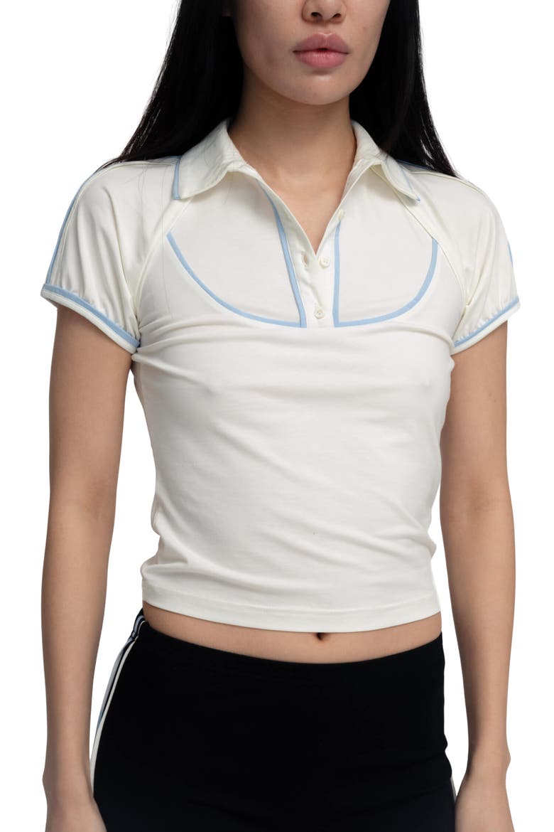 Harin Polo Tee, Alternate, color, WHITE