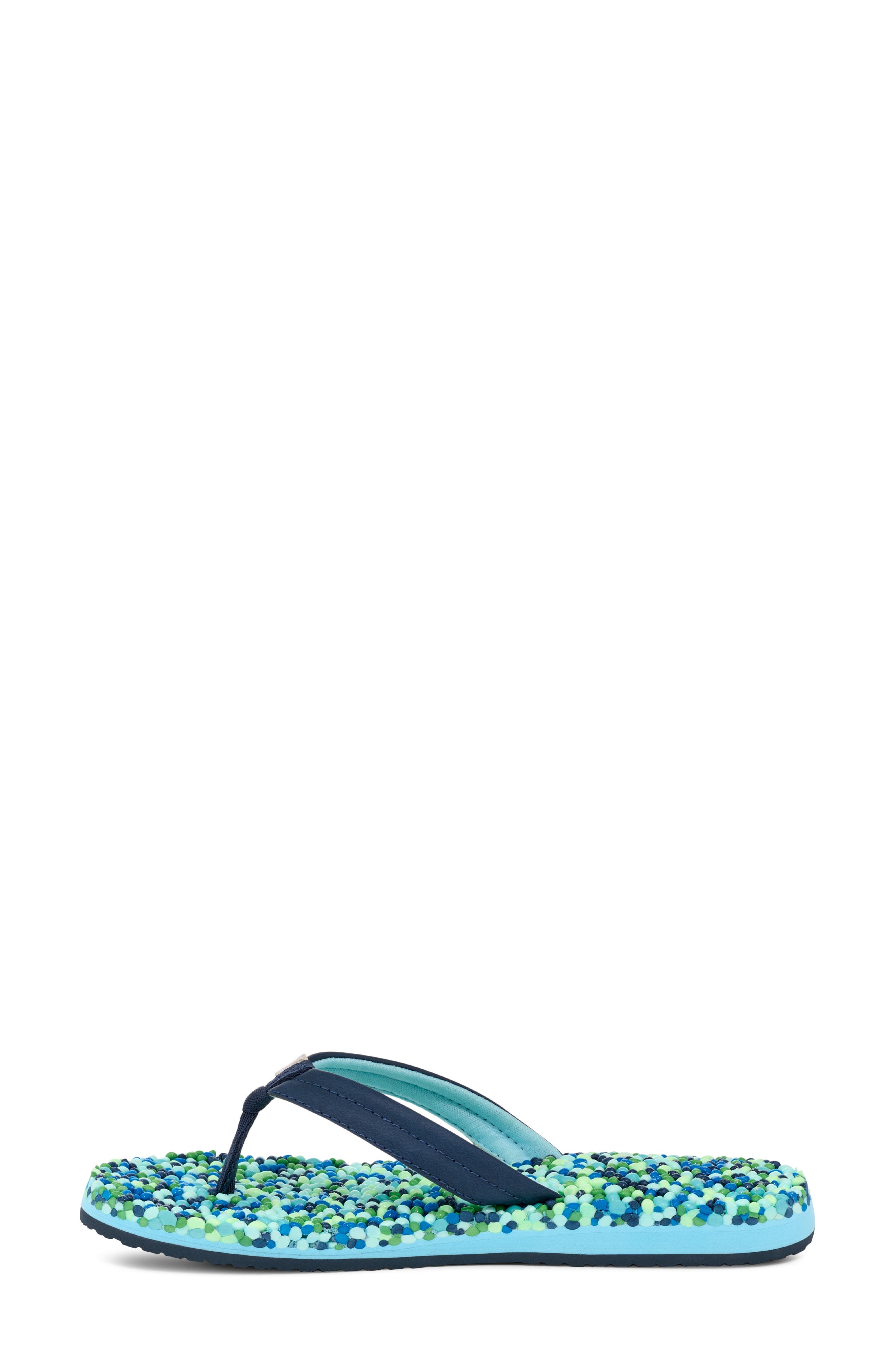 Bubblecush Flip Flop, Alternate, color, NAVY MULTI