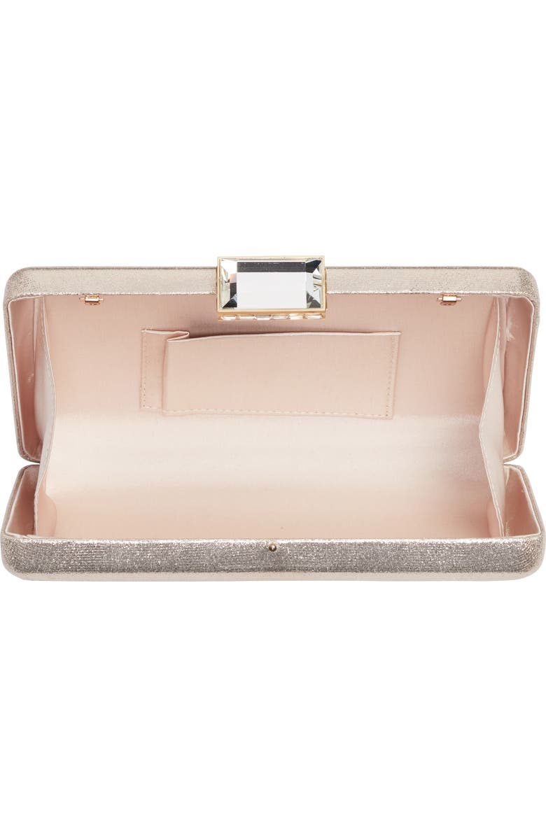 Nordstrom Metallic Box Clutch, Alternate, color,