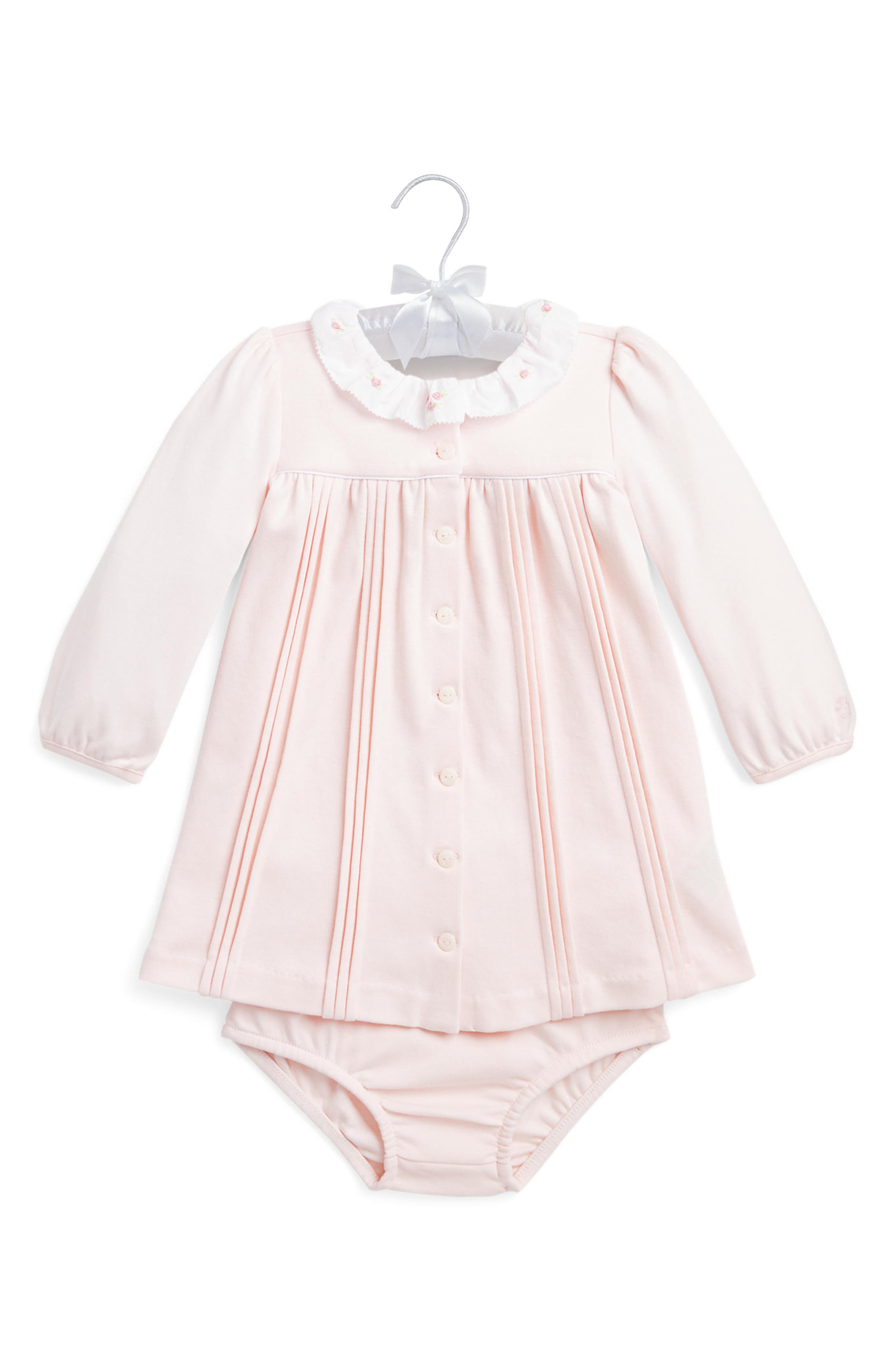 Ralph Lauren Pintuck Cotton Dress & Bloomers