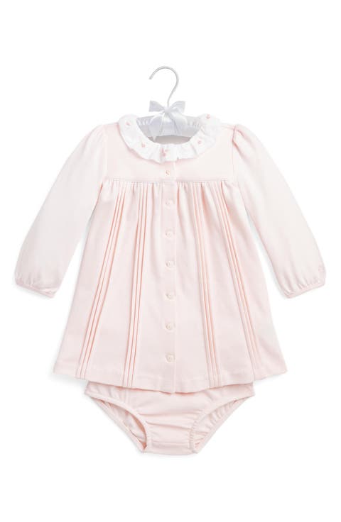 Pintuck Cotton Dress & Bloomers (Baby)