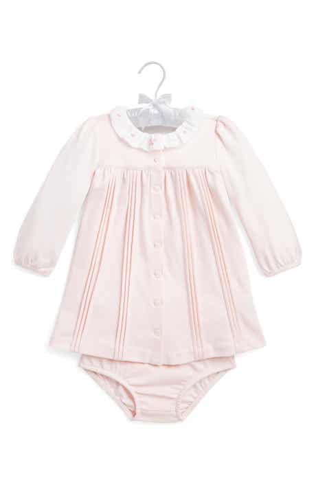 Ralph Lauren Pintuck Cotton Dress & Bloomers