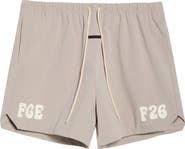 Fear of God Essentials Logo Graphic Drawstring Gym Shorts
