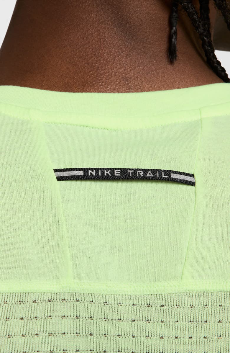 Nike Dri-FIT ADV Solar Chase Trail Running Top, Alternate, color, Barely Volt/ Black