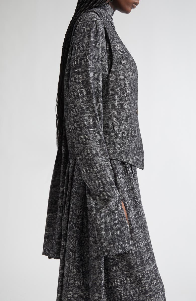 Michael Kors Collection Virgin Wool Vest, Alternate, color, Black/ White