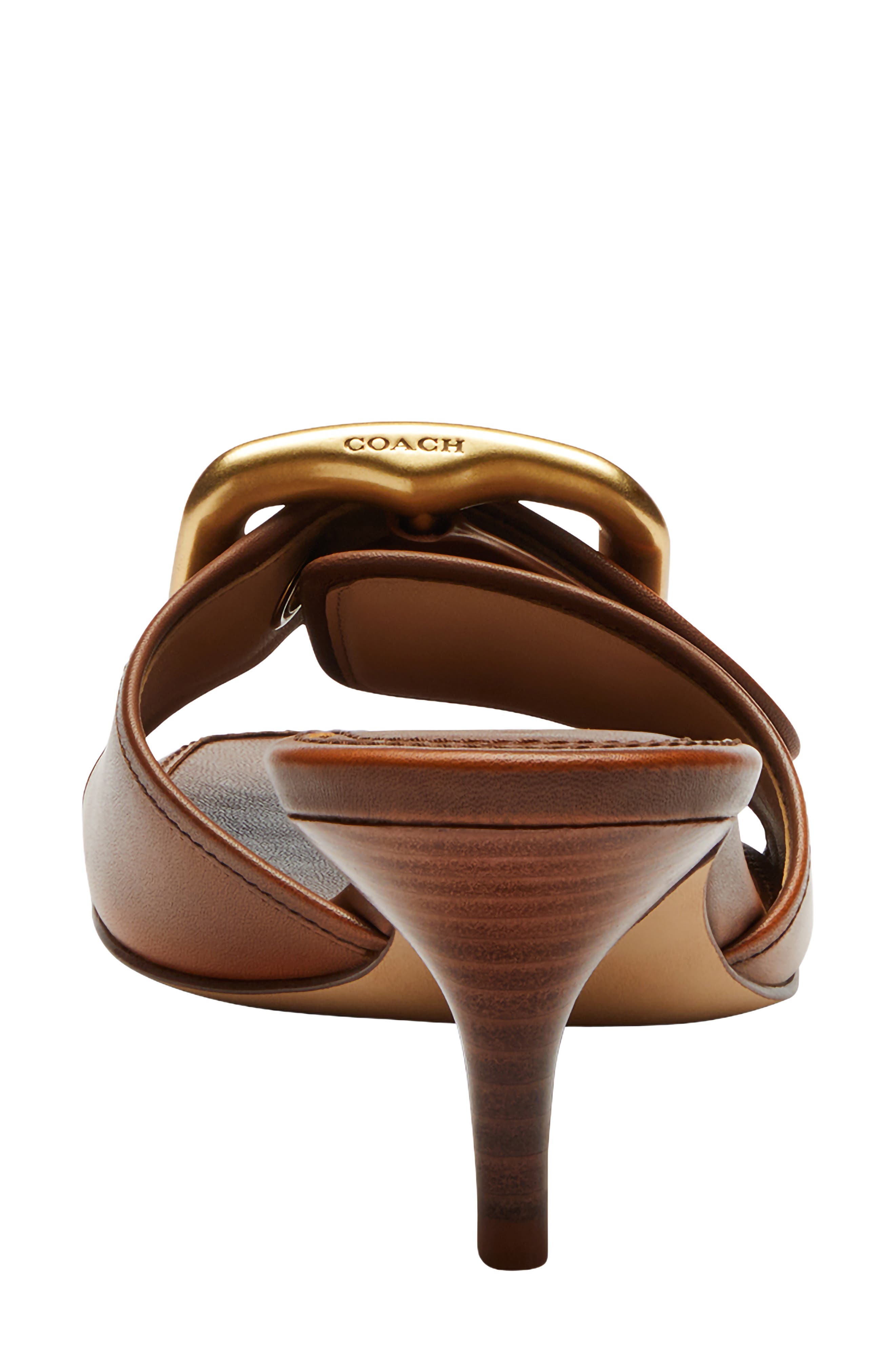 Margot Leather Sandal, Alternate, color, SADDLE