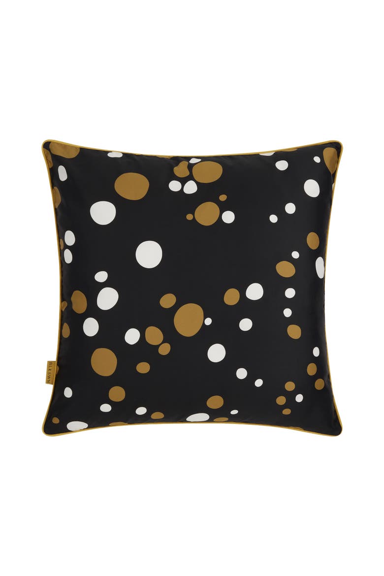 Bubbles Reversible Euro Sham, Main, color, Black & White