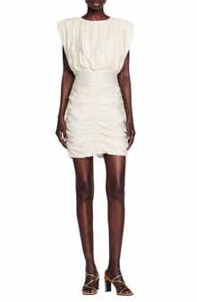 SANDRO Diamant Ruched Dress
