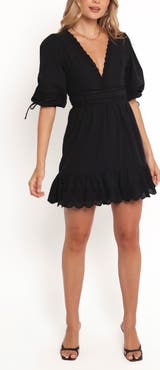 Petal & Pup Estella Lace Trim Minidress