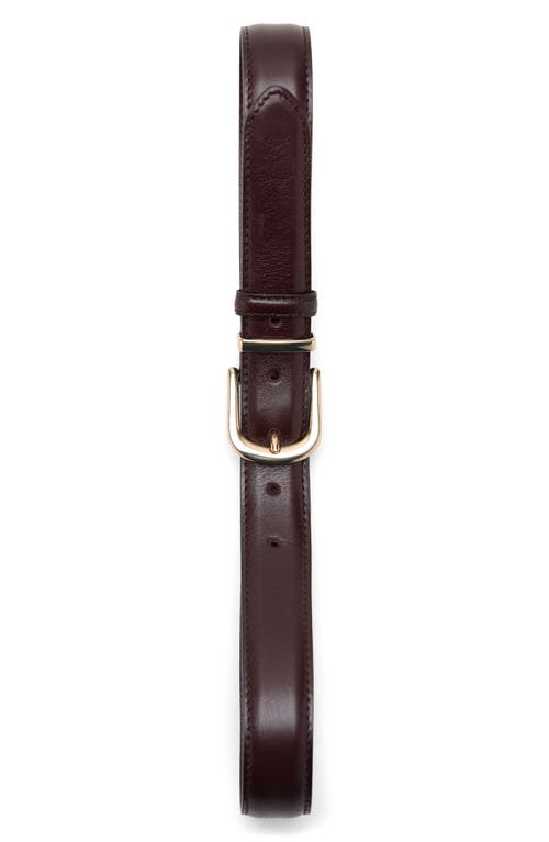Mango Leather Belt In Green
