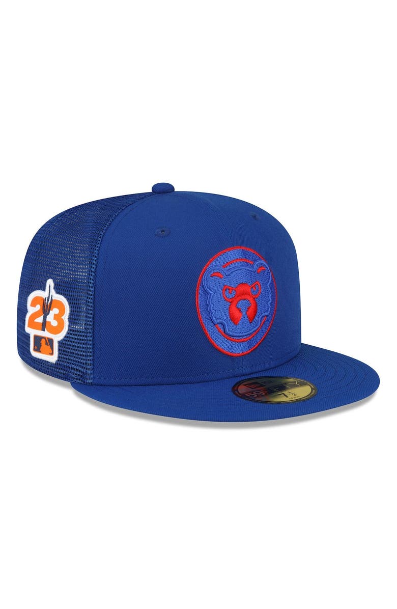 New Era Men's New Era Royal Chicago Cubs 2023 Spring Training 59FIFTY Fitted Hat, Main, color,